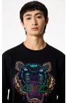 Kenzo Mens Holiday Capsule Collection embroidered Tiger sweatshirt black