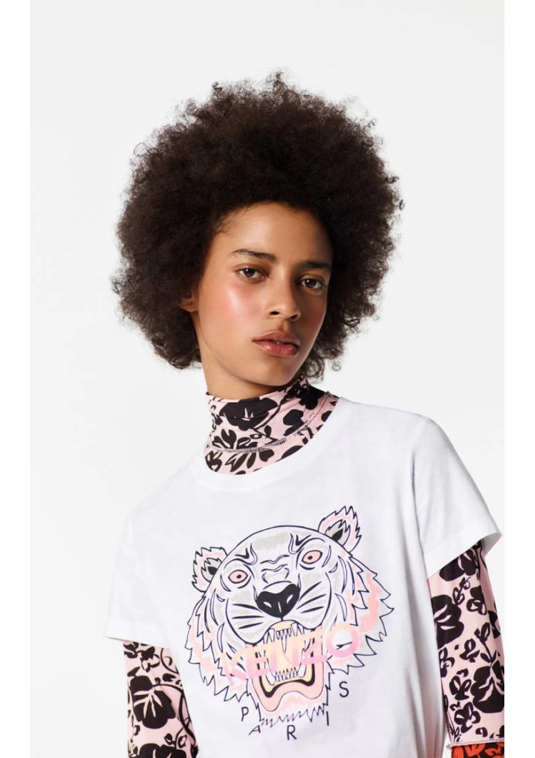 svulst Alt det bedste uendelig Kenzo Womens Tiger T-shirt white